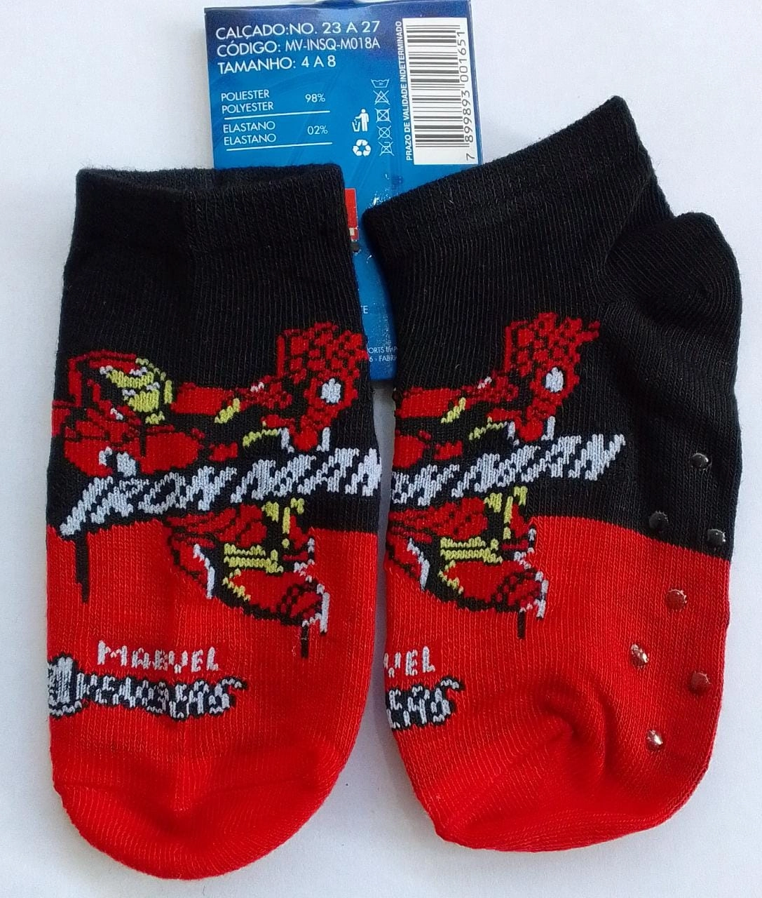 Meia Soquete Iron Man Mv Insq M018a A. P. De Almeida