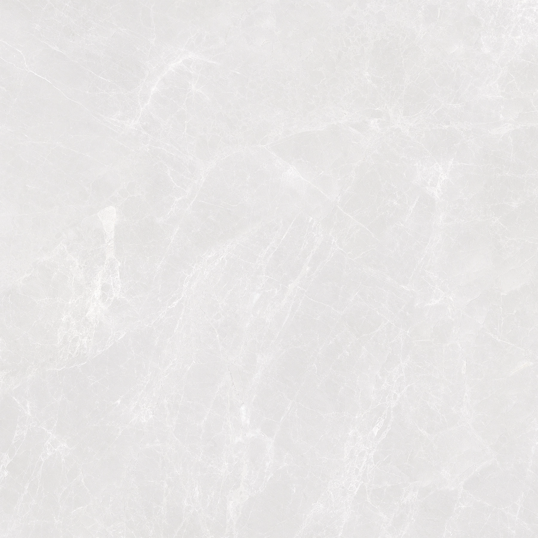 Porcelanato Marmorizado Acetinado Borda Reta Interno 76x76cm Medici Branco Pamesa