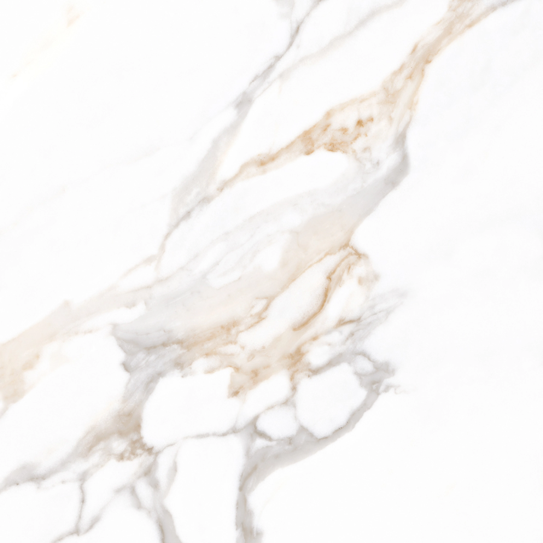 Porcelanato Marmorizado Polido Borda Reta Interno 76X76cm Creta Pamesa