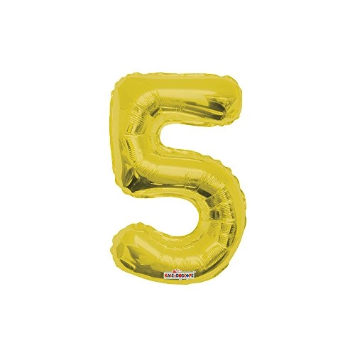 Balão Metalizado Minishape Nº 5 Dourado Unidade
