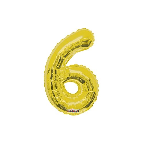 Balão Metalizado Minishape Nº 6 Dourado Unidade