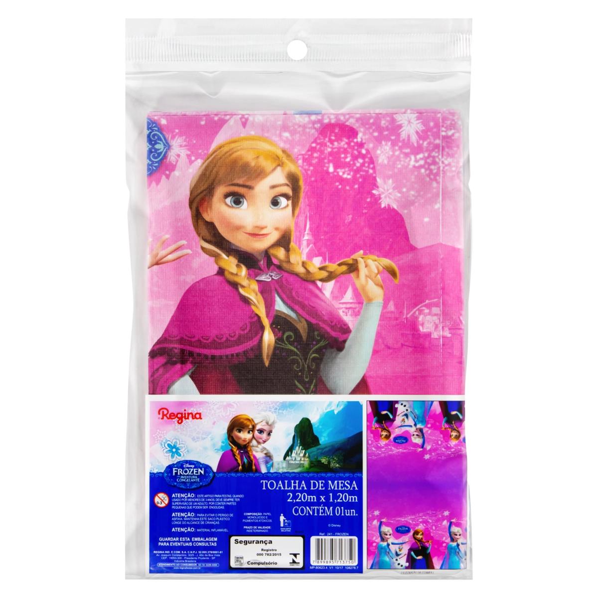 Toalha De Papel Descartável Frozen Regina 2,20m X 1,20m Pacote