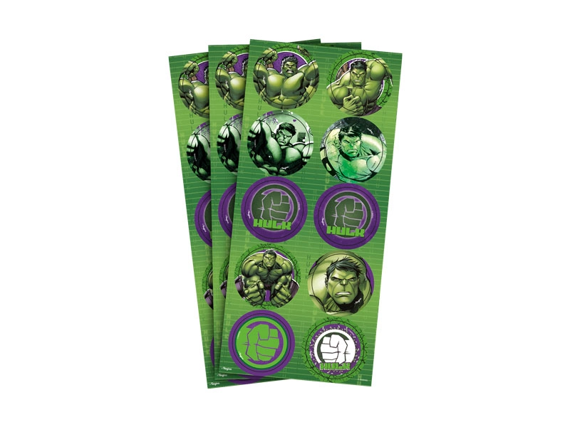 Adesivo Decorativo Redondo Hulk Animacao