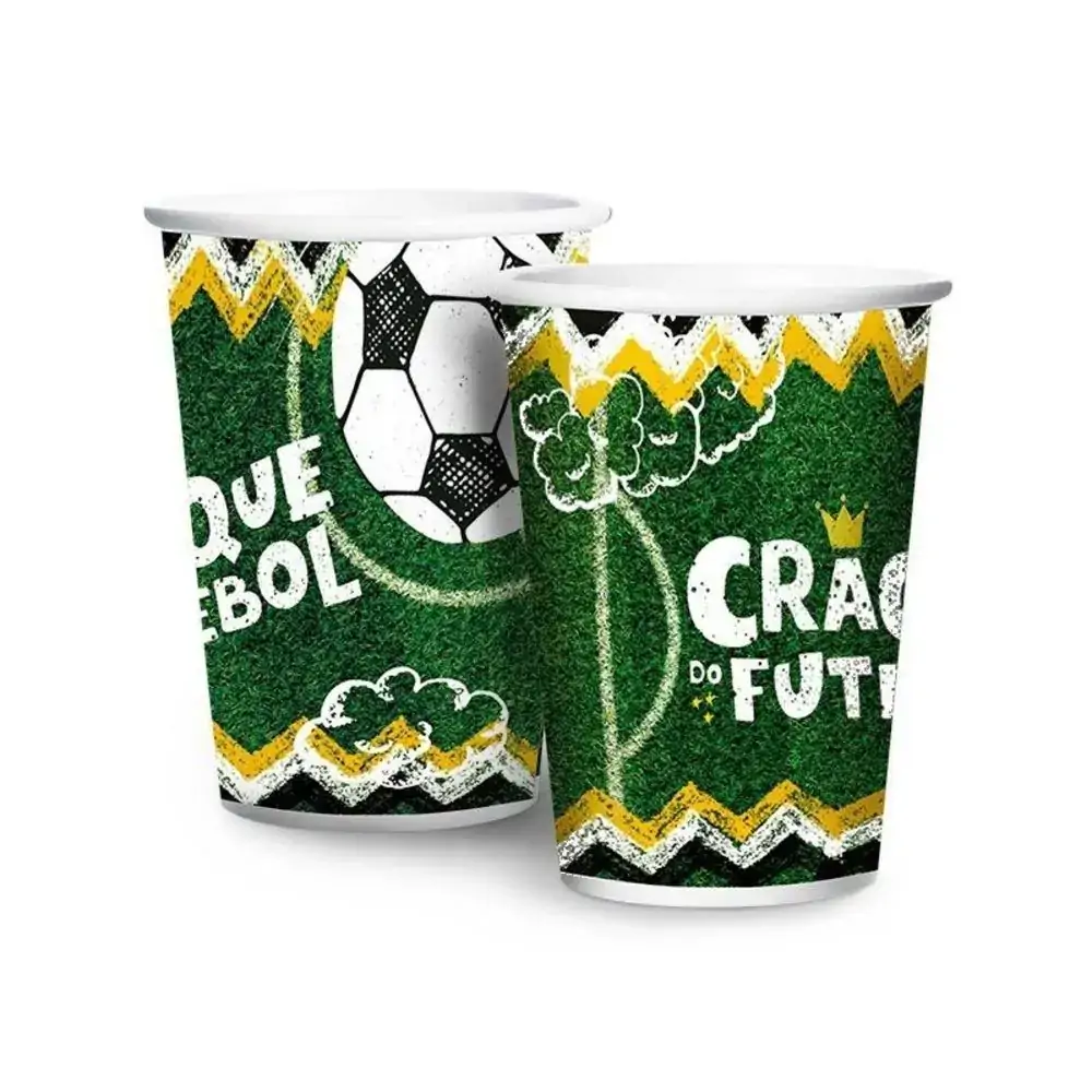 Copo De Papel Regina 180ml C/8 Futebol