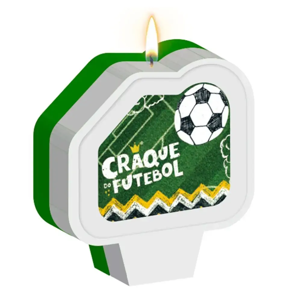 Vela De Aniversario Plana Regina Futebol