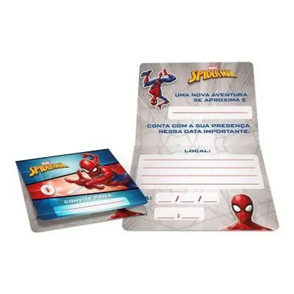 Convite Regina Spider Man C/8