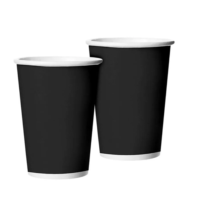 Copo Festa Colors Liso Preto 180ml C/8 Regina
