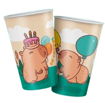 Copo Papel Capivara C/8un 180ml Regina Festas
