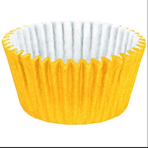 Forminha Cupcake Colors Impermeavel Amarela 45 Un