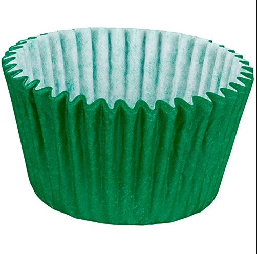 Forminha Cupcake Colors Impermeavel Verde Escuro 45un