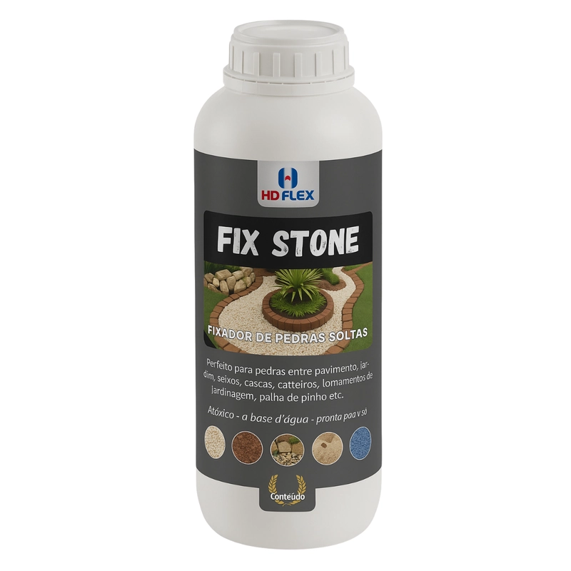Fix Stone Econômico 1 L Hd Flex – Textura E Efeito Cimento Para Pedras