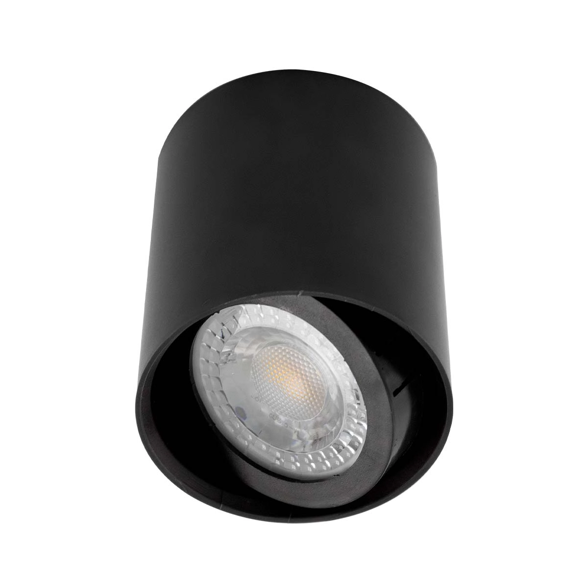 Spot Sobrepor Redondo 6,5cm Abs Preto P/ Mr16 Gu10 Sz290s Megalux St3033