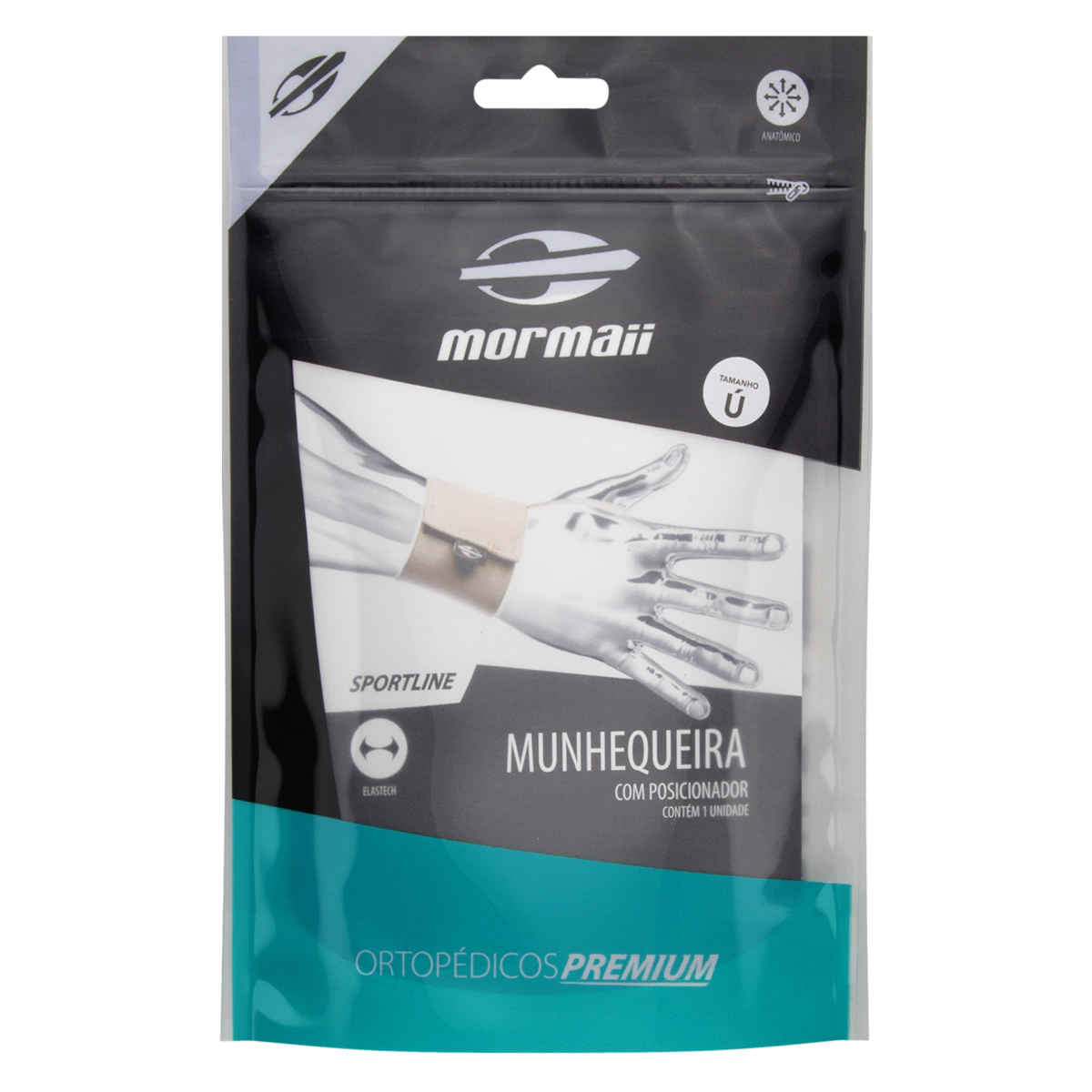Munhequeira Com Posicionador Sport Elastech Mormaii Sportline Tamanho único