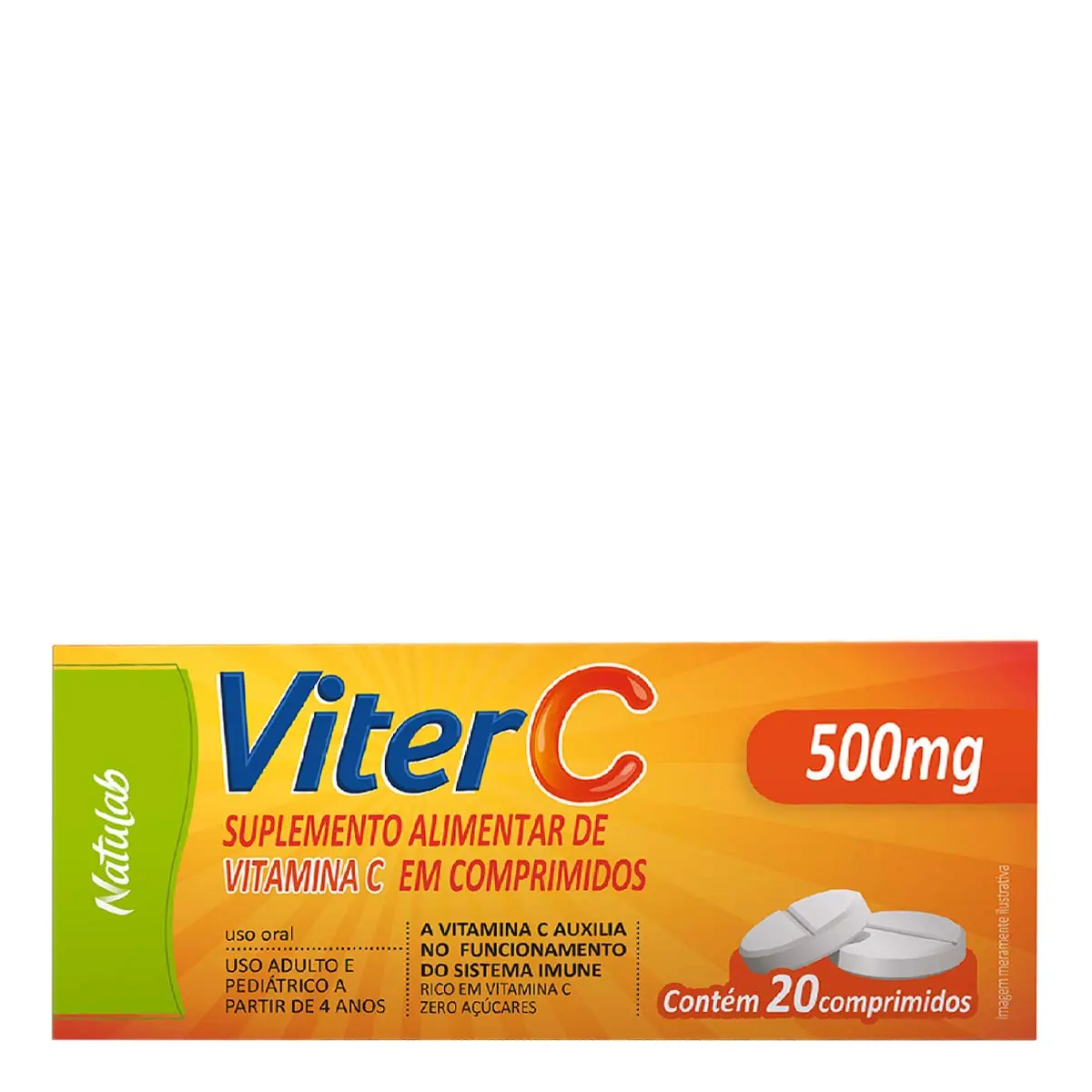 Vitamina C Viter C 500mg Natulab 20 Comprimidos