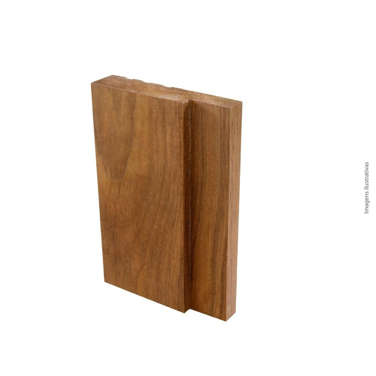 Batente Tauari Com Rebaixo 215x20x3,5cm Mapaf Marrom Claro