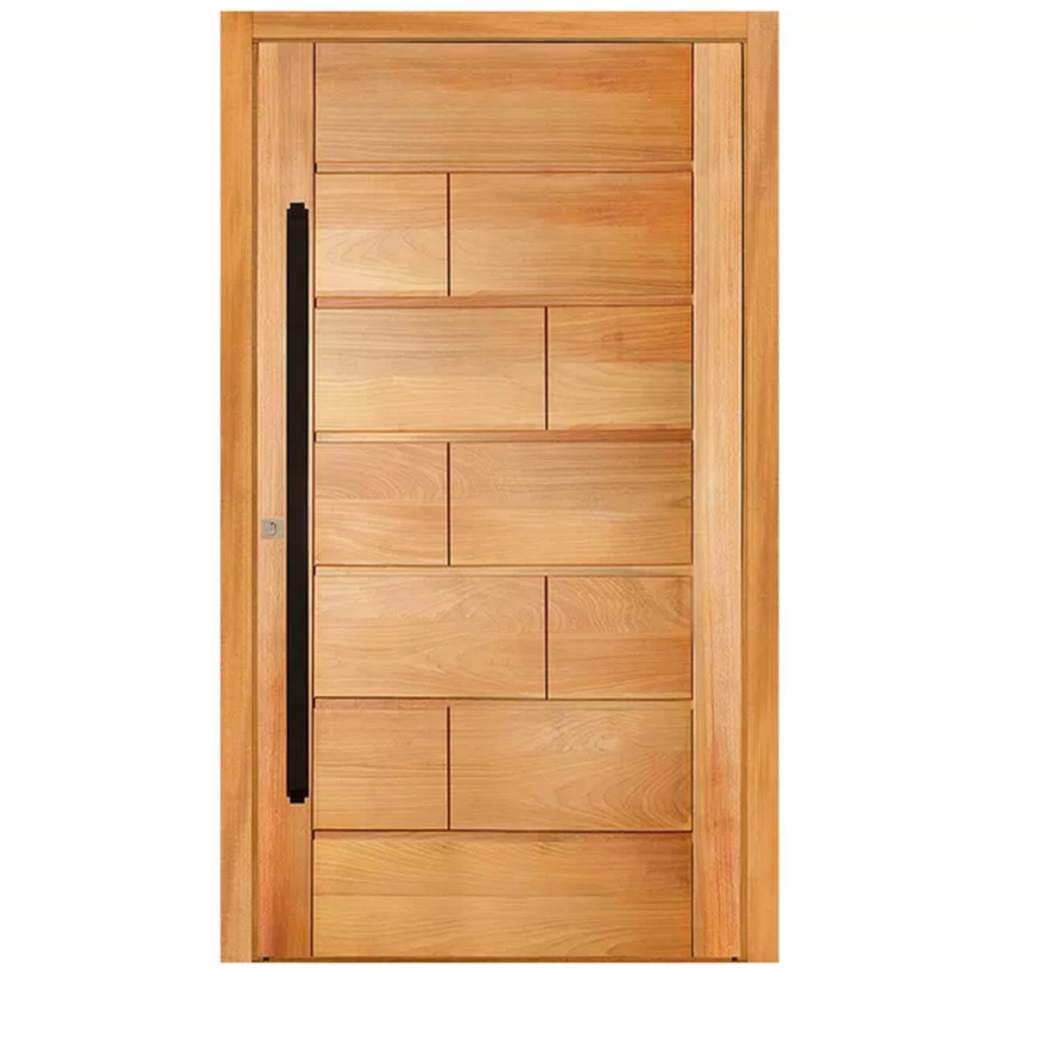 Kit Porta Pivotante 108x215cm Belga Tauari Mapaf Marrom Claro