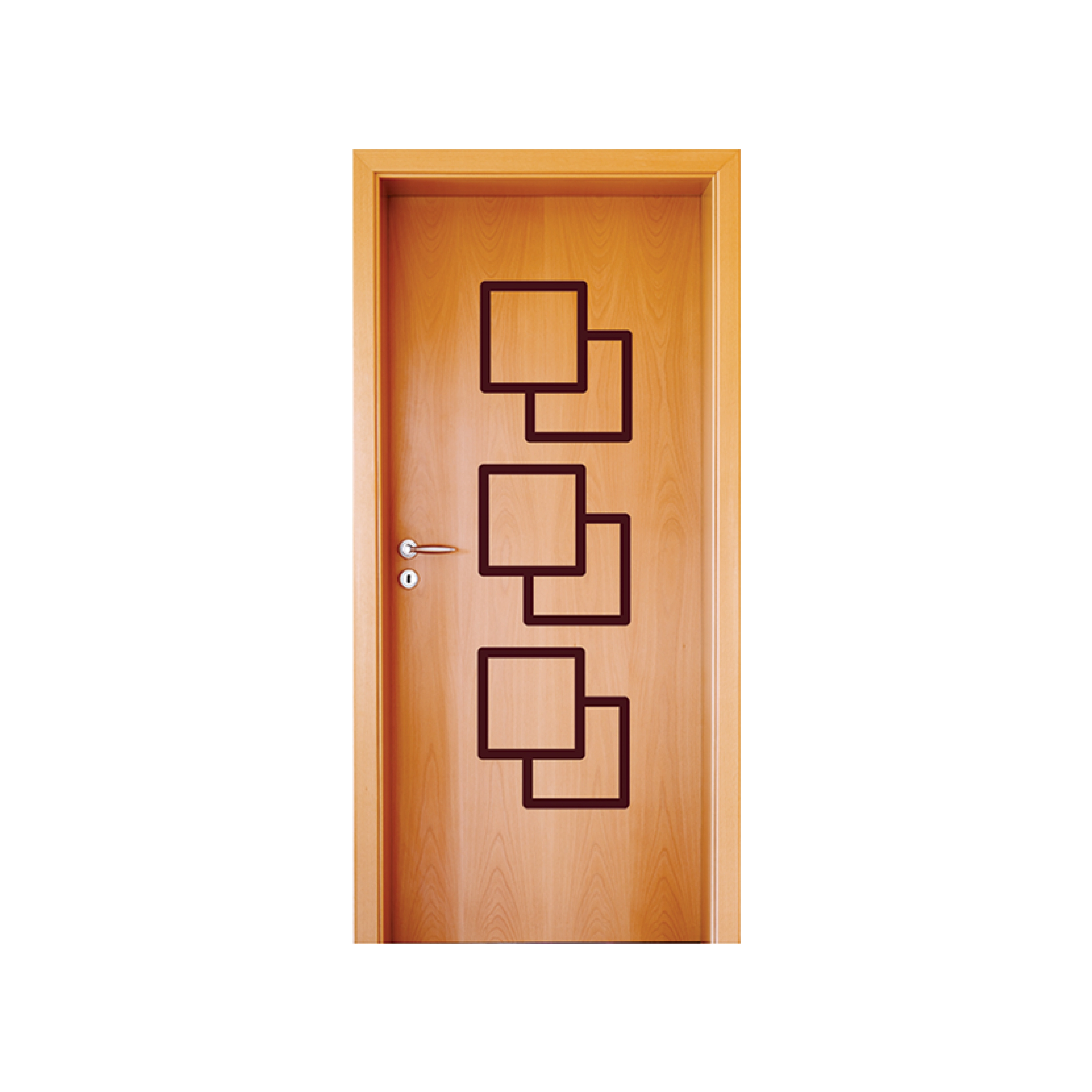 Folha de porta 210x62cm Tauari HDF Frisada Mapaf (modelo 44)