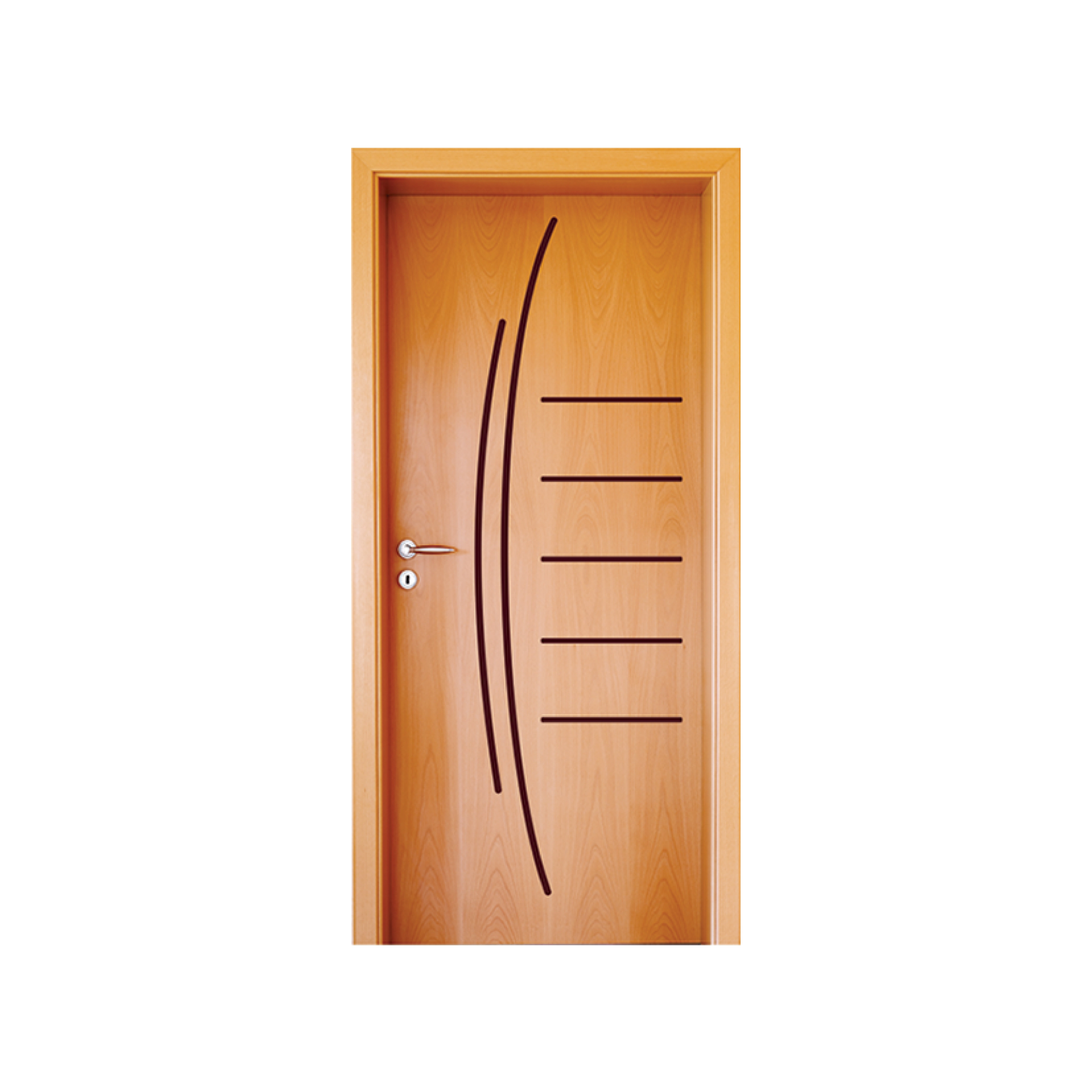 Folha de porta 210x62cm Tauari HDF Frisada Mapaf (modelo 37)