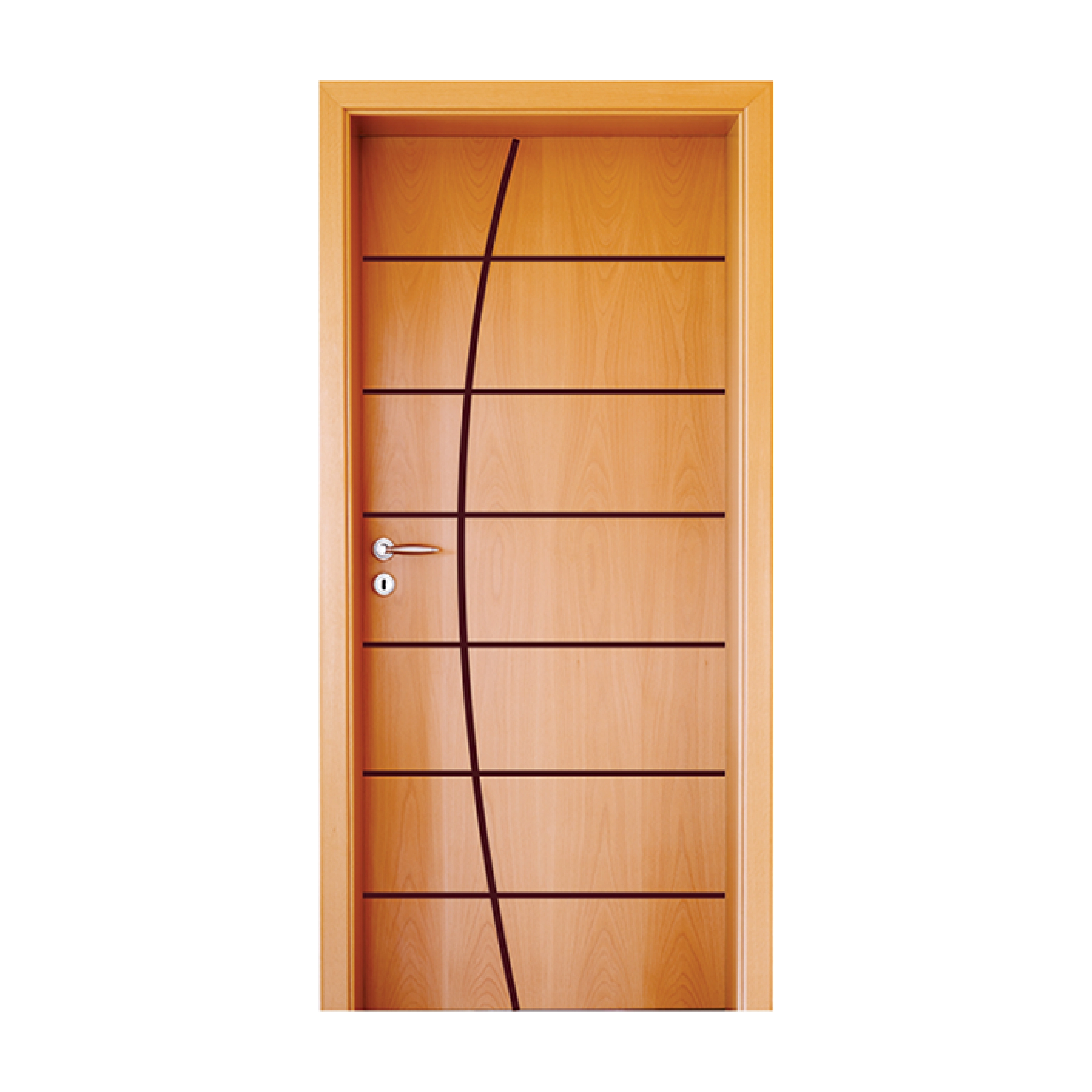 Folha de porta 210x62cm Tauari HDF Frisada Mapaf (modelo 185)