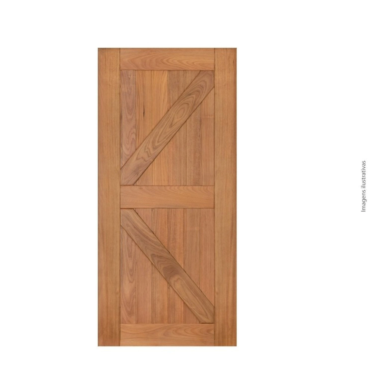 Folha De Porta 210x62 Cm Tauari Celeiro Mapaf Marrom-claro