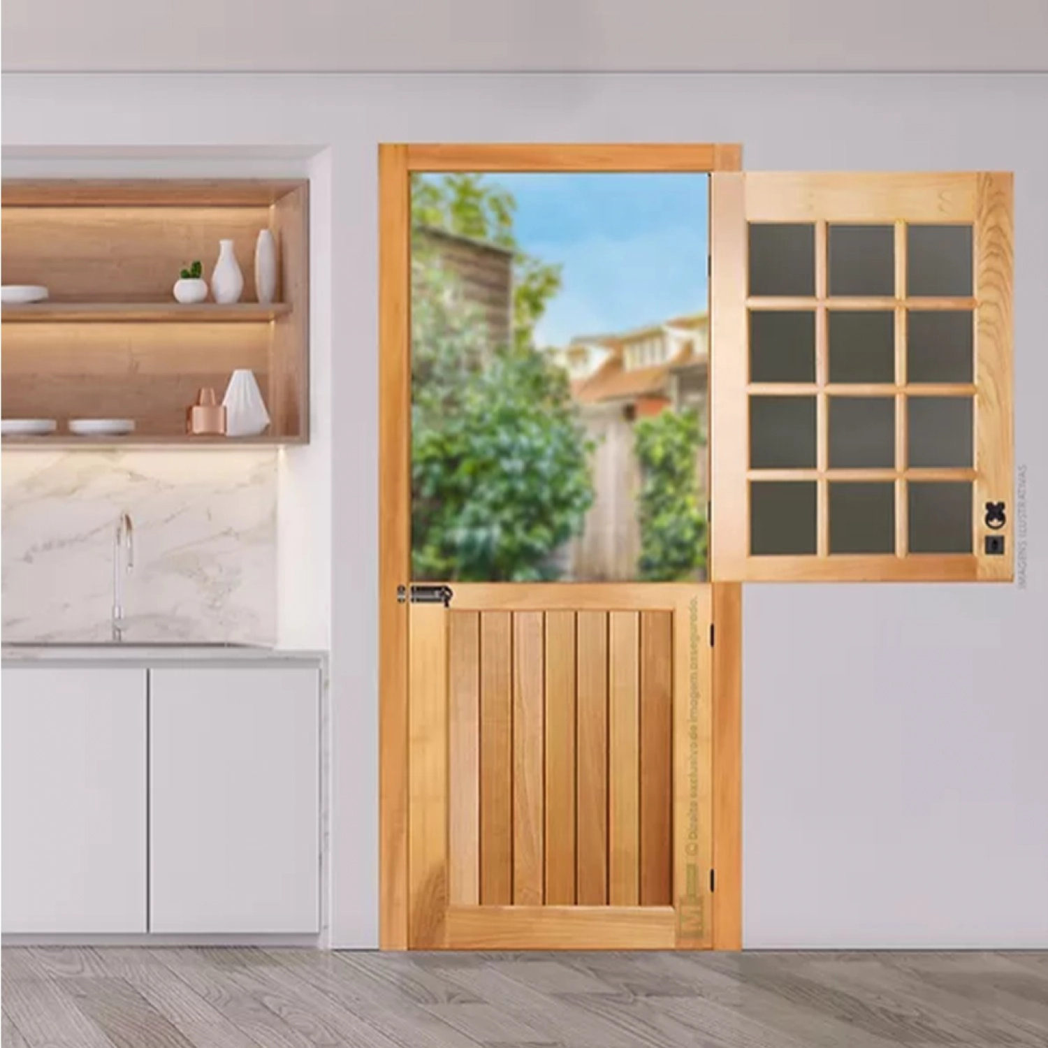 Folha De Porta 210x100cm Tauari Holandesa Mapaf Marrom