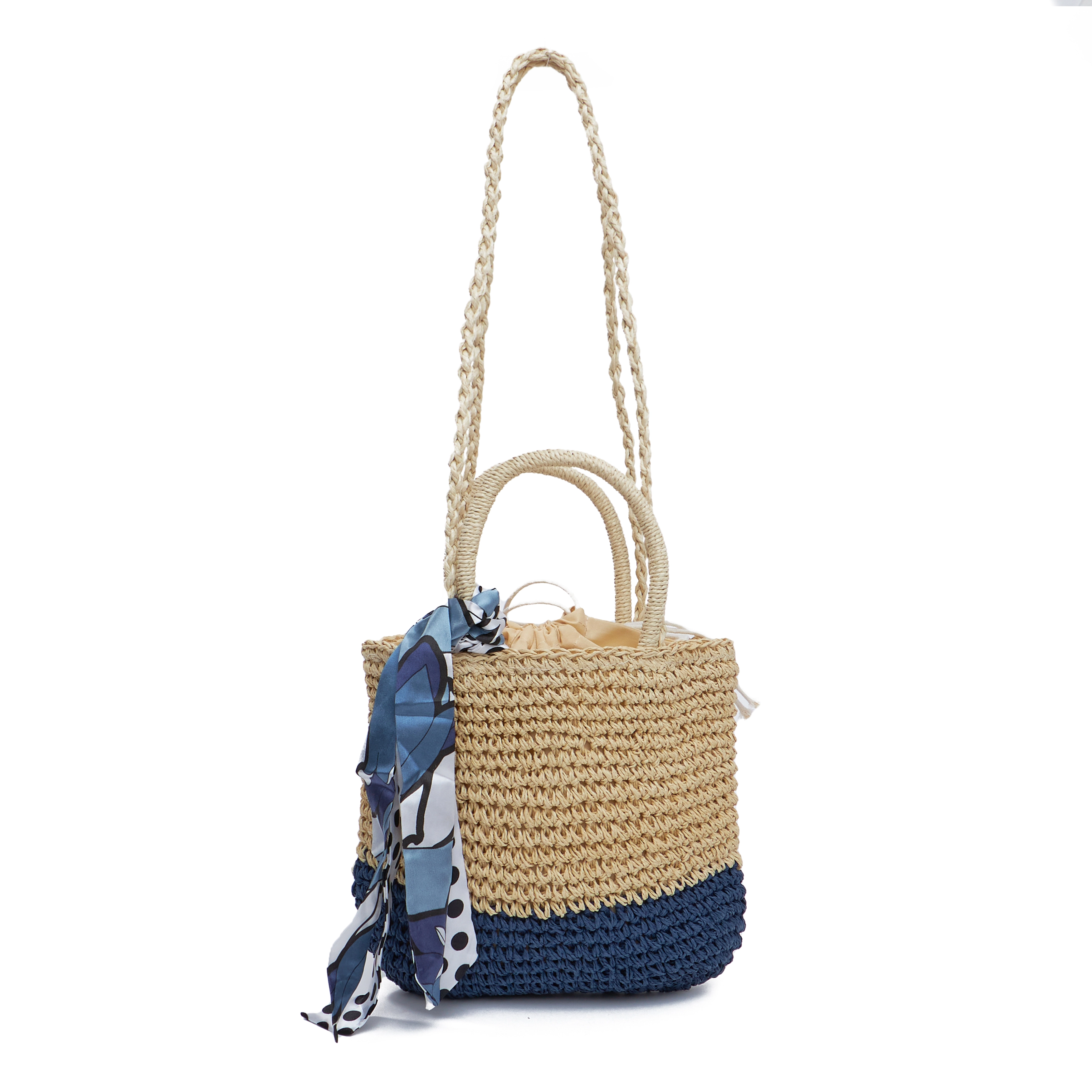 Bolsa Praia Palha Feminina 32x21cm Bp014 C Qualis