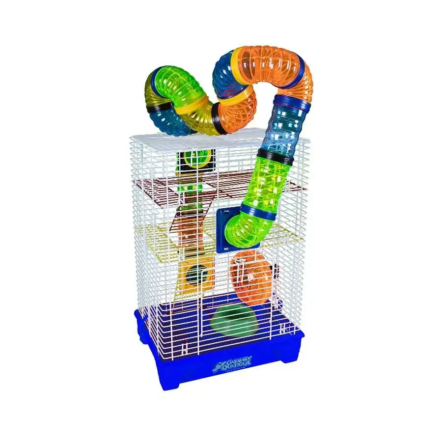 Gaiola Para Roedores Azul Home Playground Hamsters