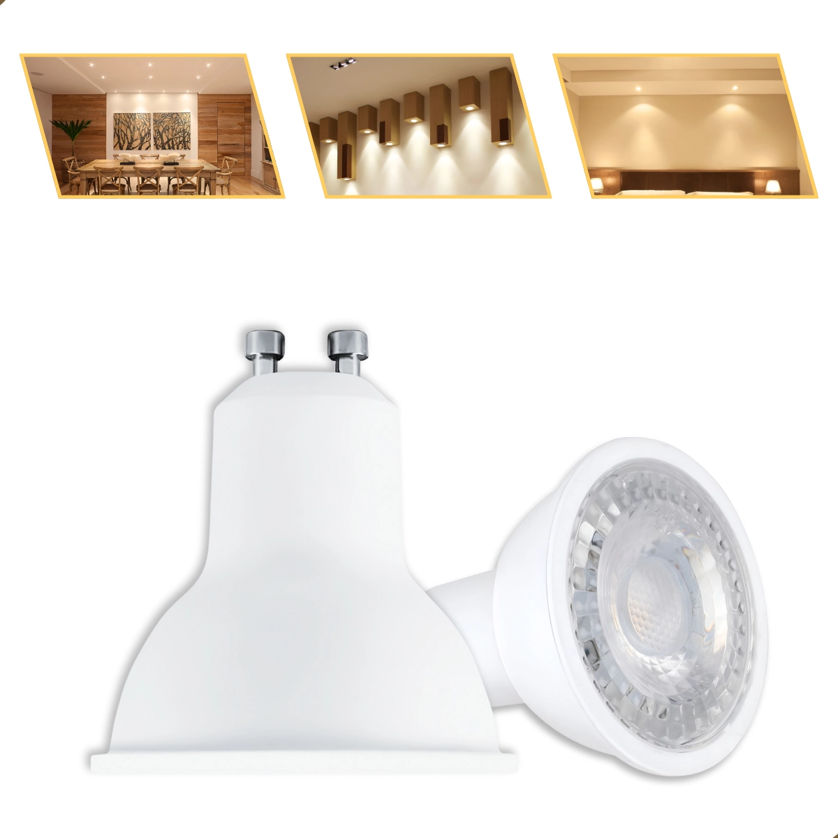 Lâmpada Led Gu10 Mr16 Dicroica 5w 3000k