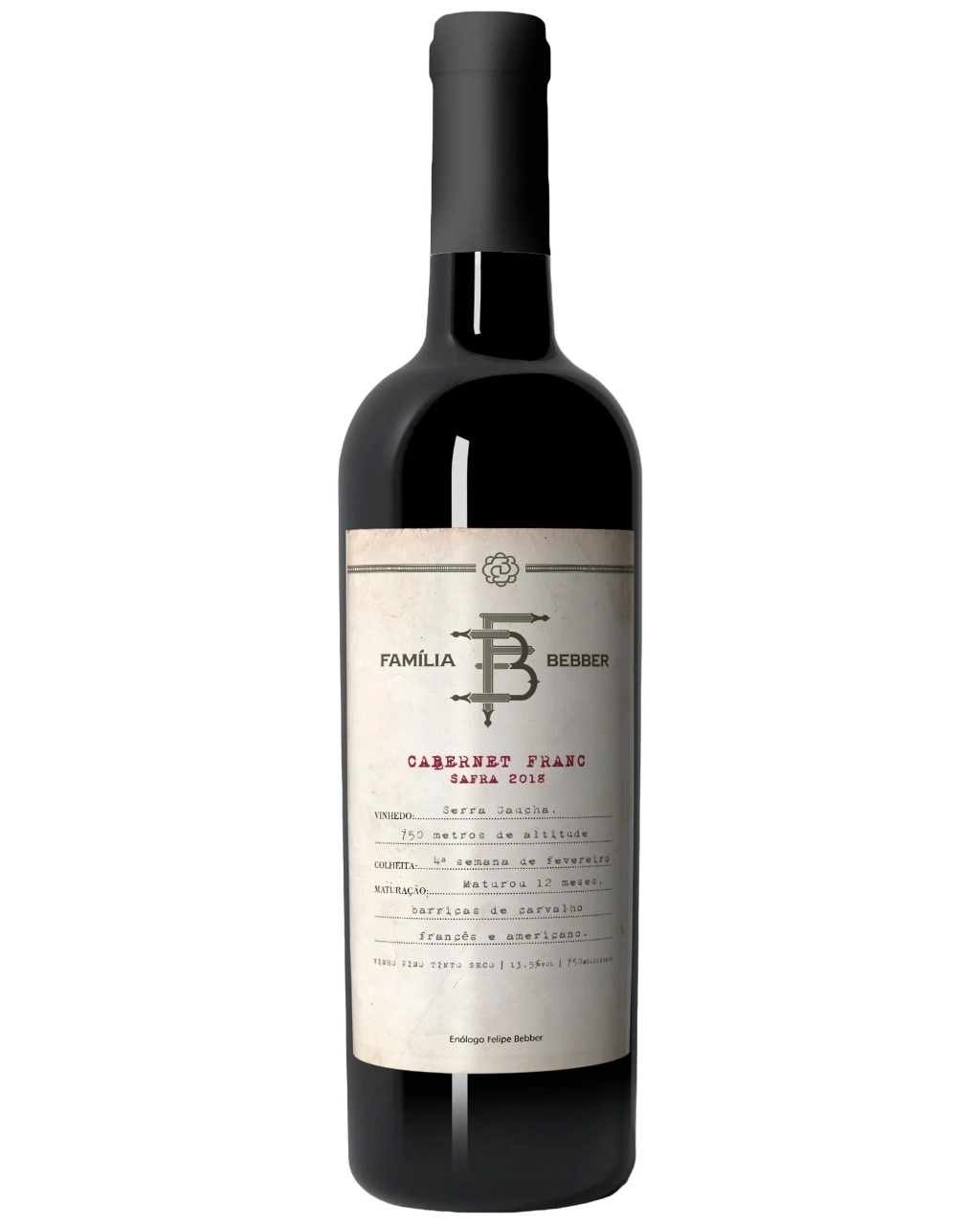 Familia Bebber Vinho Tinto Fino Seco Cab Franc Reserva 750ml