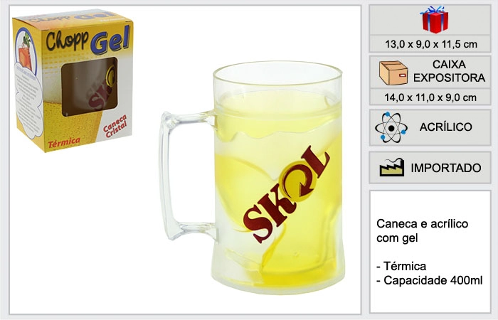 Caneca Gel Ravi Skol Cristal 1194