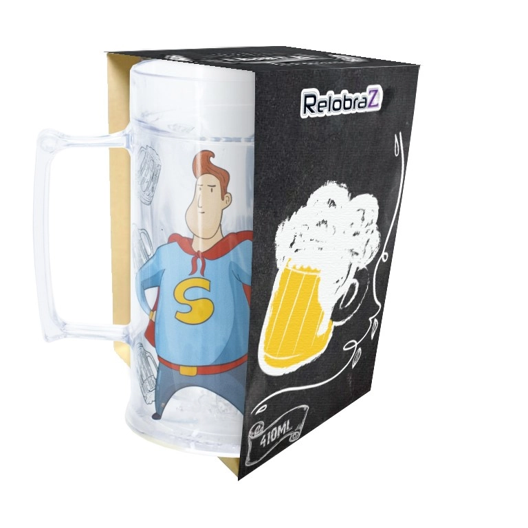 Caneca Uni Art Gel Cupeakes 450ml Ref.1889 Un