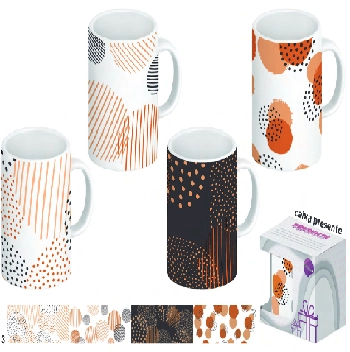 Caneca Porcelana Poa Moderno 280ml Ref.77217