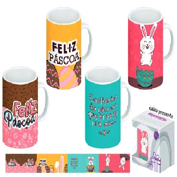 Can Porcelana Faixa 280ml Mae 3 52801