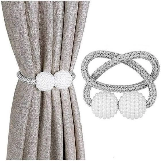 Abracadeira Pingente Magnetico Cortina Branco 59400644 Std