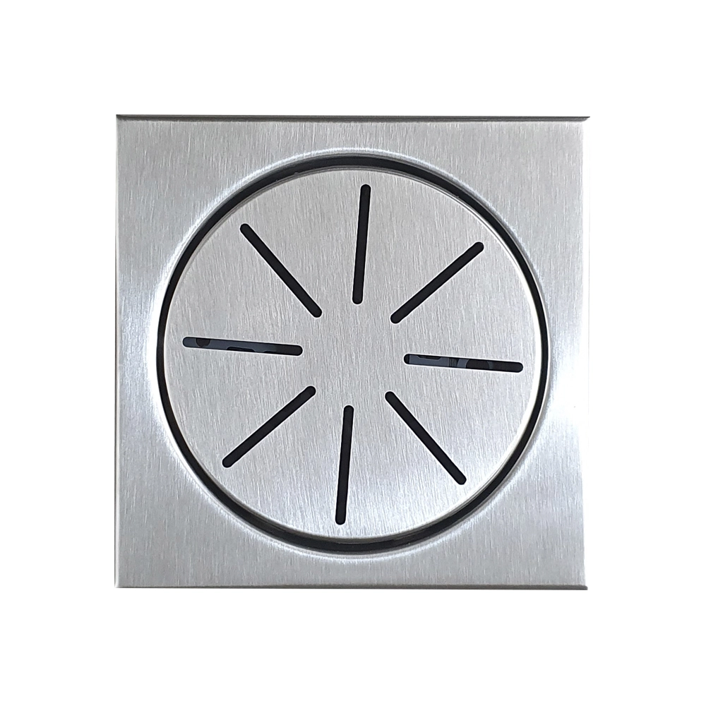 Ralo Elegance Plus Decor Inox Escovado 17,5 X 17,5 Cm