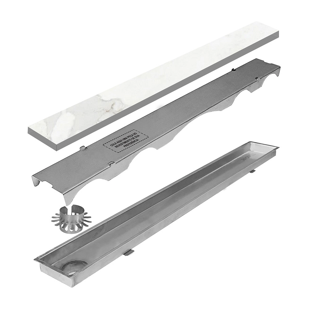 Ralo Linear Inox Oculto 80 Cm