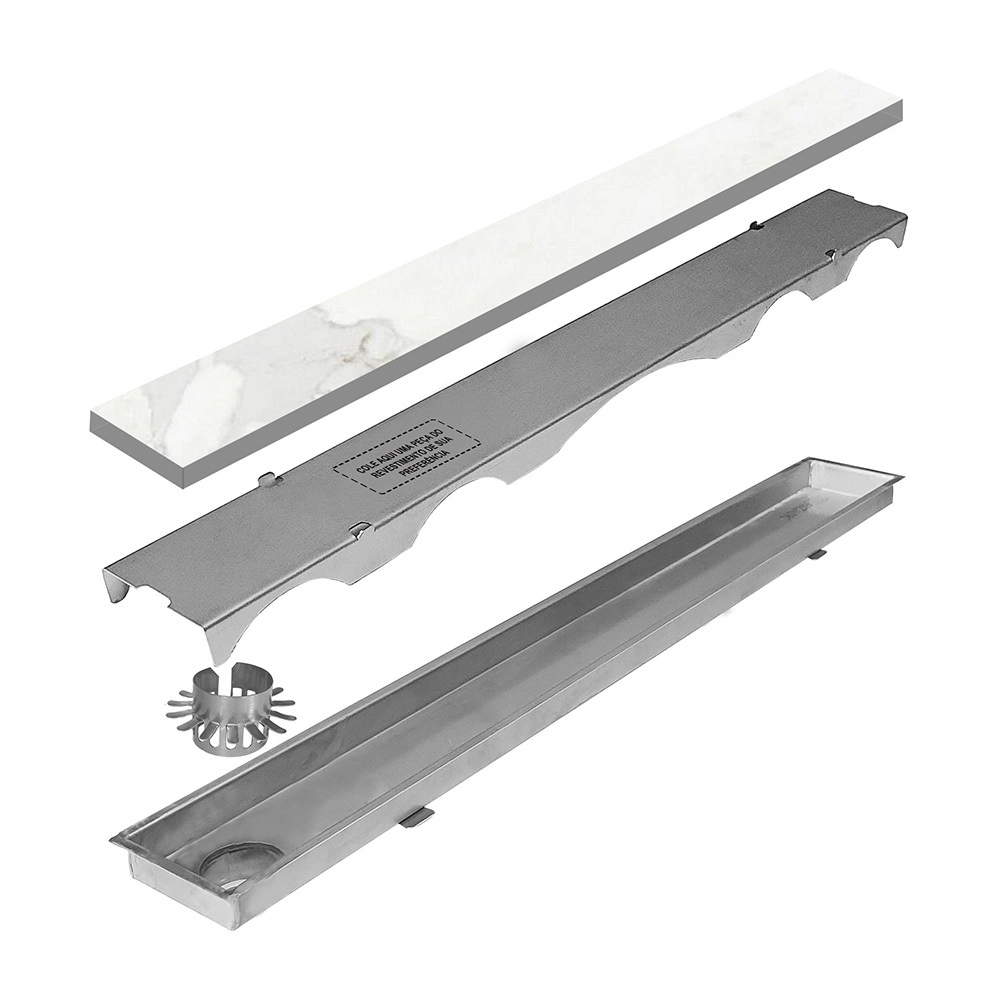 Ralo Linear Inox Oculto 100 Cm