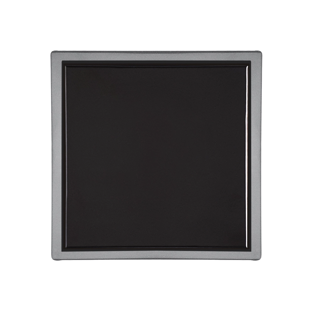 Ralo Quattro Vistta Inox Preto 10 X 10 Cm