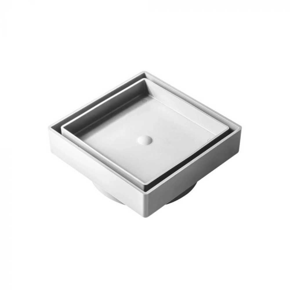 Ralo Oculto Amatacasa Branco 10x10 Cm