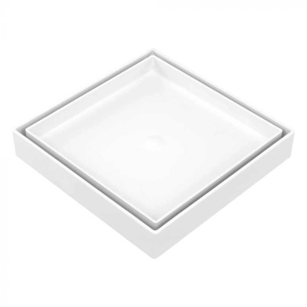 Ralo Oculto Amatacasa Branco 15x15 Cm