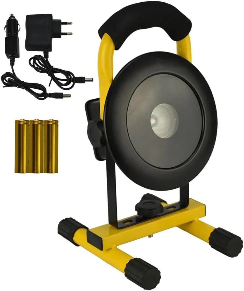 Refletor Led 30w Portátil Recarregável Redondo Led Cree T6 Ip65 Cbrn16471