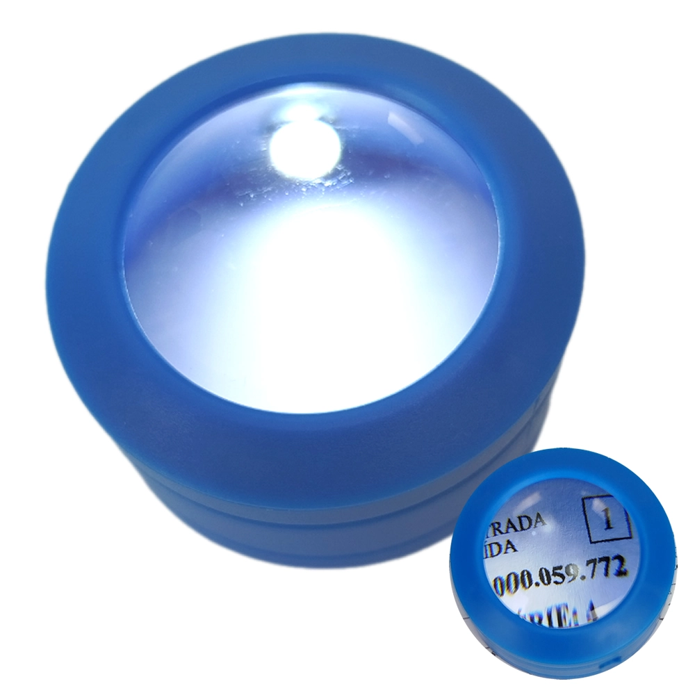 Lente De Aumento Lupa De Mão Com Luz Zoom 5x 1 Leds Cbrn20768