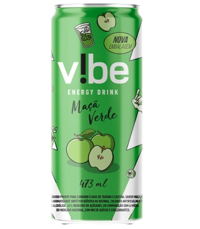 Energ Vibe 473ml Maça Verde