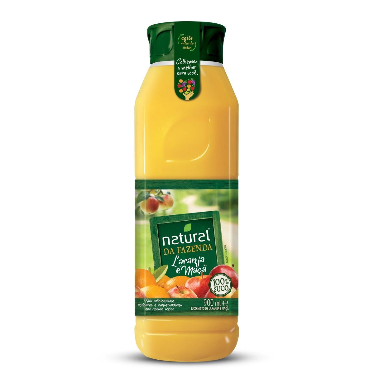 Suco Natural Da Fazenda 900ml Laranja/maca