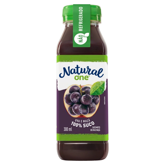 Suco Uva E Maçã Natural One Ambiente Garrafa 300ml
