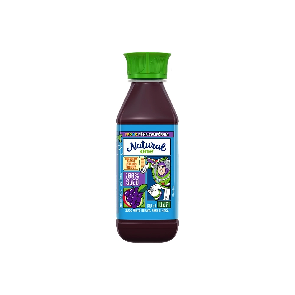 Suco Misto De Uva E Maçã Ambiente Natural One Especial Blend 180ml Fardo 6 Unidades