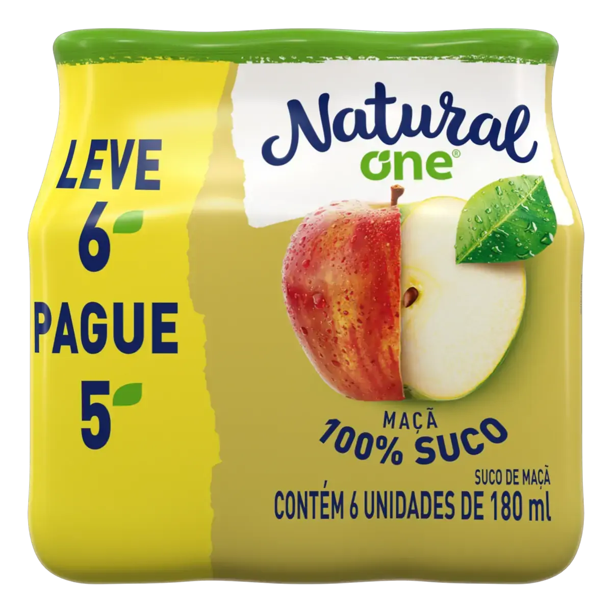 Suco De Maçã Ambiente Natural One 180ml Fardo 6 Unidades