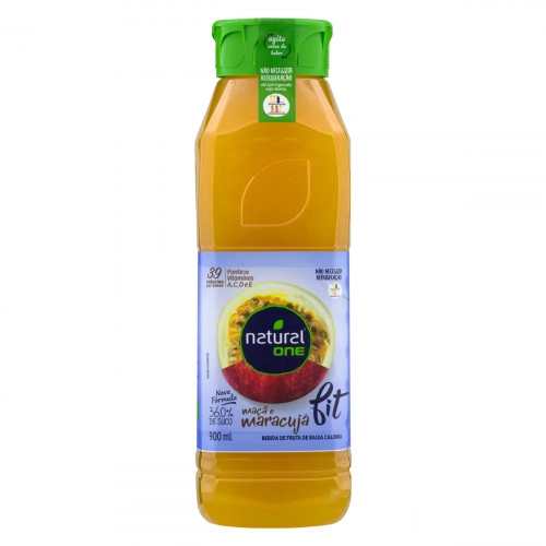 Bebida Maçã E Maracujá Natural One Fit Ambiente Garrafa 900ml