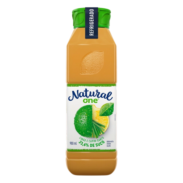 Bebida Limão E Capim Santo Natural One Refrigerado Garrafa 900ml