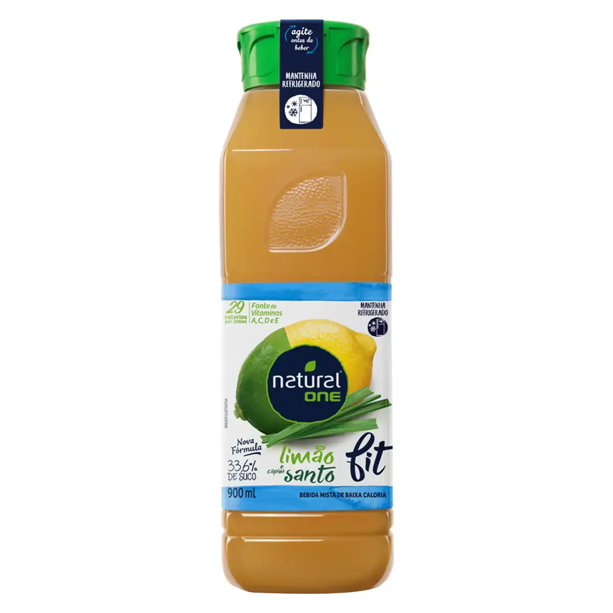 Bebida Limão E Capim Santo Natural One Refrigerado Garrafa 900ml